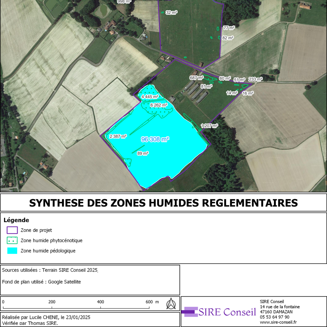 Carte de synthèse des zones humides